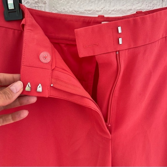 NEW Lafayette 148 Clinton Pant Vibrant Coral MPC29R-6147 Size 8 NWT - Picture 5 of 10
